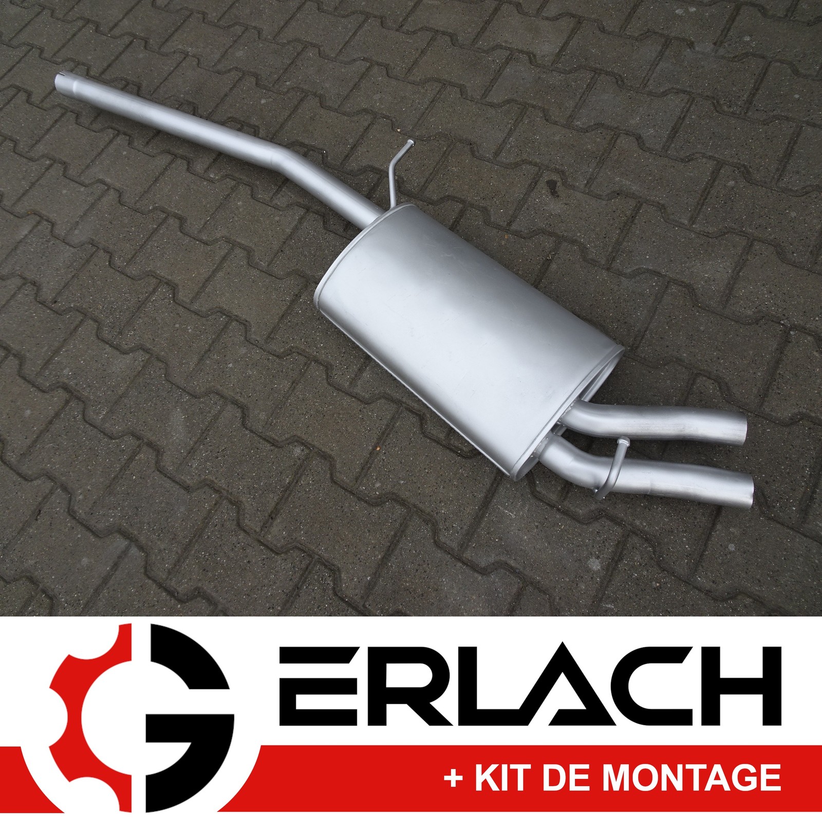 Silencieux intermédiaire Audi A4 B7 2.0 TFSI 7777 ajustement direct