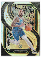2024-25 Panini Select Premier Level Silver #145 Damian Lillard Milwaukee Bucks