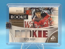 2019-20 UD SPGU Rookie Relic Blends /15 Nikita Gusev #RRB-NG Devils Patch