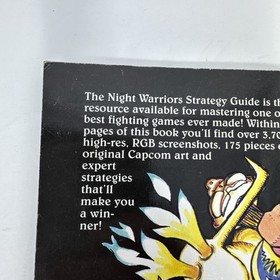 Night Warriors Darkstalkers' Revenge Strategy Guide Gamefan Books Sega Saturn