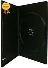 7Mm Slim Black Single CD/DVD Case 50 Pieces Pack.