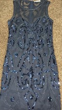 Womens 1920s Sequin Vintage Bodycon Cocktail Gatsby Party Evening Dress Small,