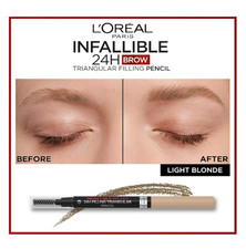 L'Oreal Infallible Brows 24H Triangular Filling Pencil 8.0 Light Cool Blonde
