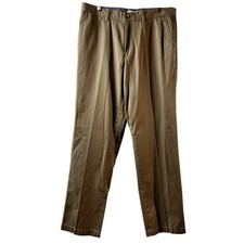 Nautica NWOT Khaki Classic Fit Pants Slacks Flat Front 34 x 32 2937 