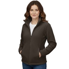 Ladies Fleece Jacket with Zipped Pockets | Full Zip Top Warm Fleece