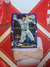 2018 Bowman Chrome Base Purple Mojo Refractor Ryan Vilade /250