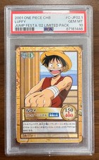 Luffy 2001 One Piece Japan CHB Jump Festa 2002 Limited Pack PSA 10 POP 6