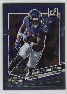 2023 Panini Donruss Press Proof Silver 55/100 Rashod Bateman #20 n0c