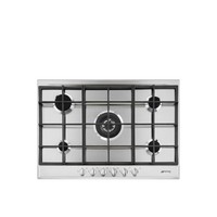 Smeg Cucina 70cm 5 Burner Gas Hob - Stainless Steel P272XGH