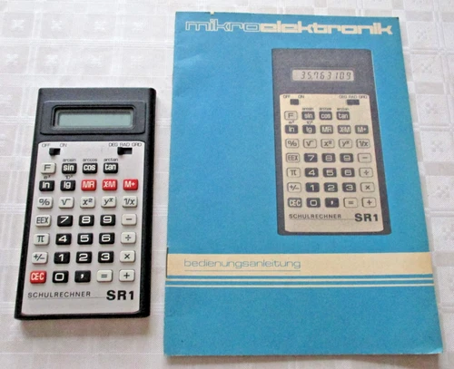 Schulrechner SR 1 aus der DDR, für Sammler.