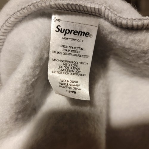 Supreme Small Box Raglan Crewneck SS24 Heather Gray Size XL - Picture 7 of 7