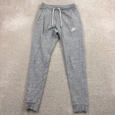 Nike Jogger Sweatpants Womens Size Small Gray Pull On Tapered Pockets