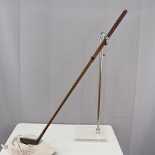 Vintage New Mills Ray Putter Hickory Shaft Alumunium Mallet RH