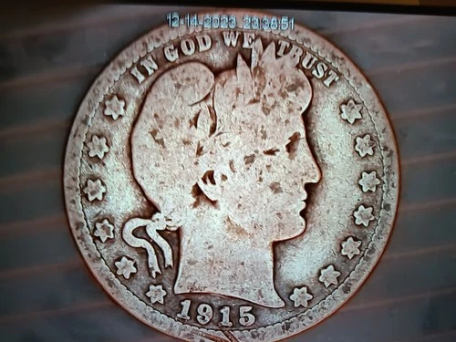 1915 Barber Silver Quarter