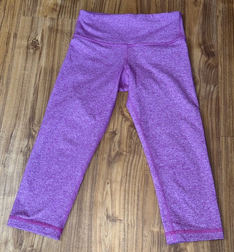 Lululemon Womens Cropped Leggings Purple Size 2 Pull On - Picture 2 of 5