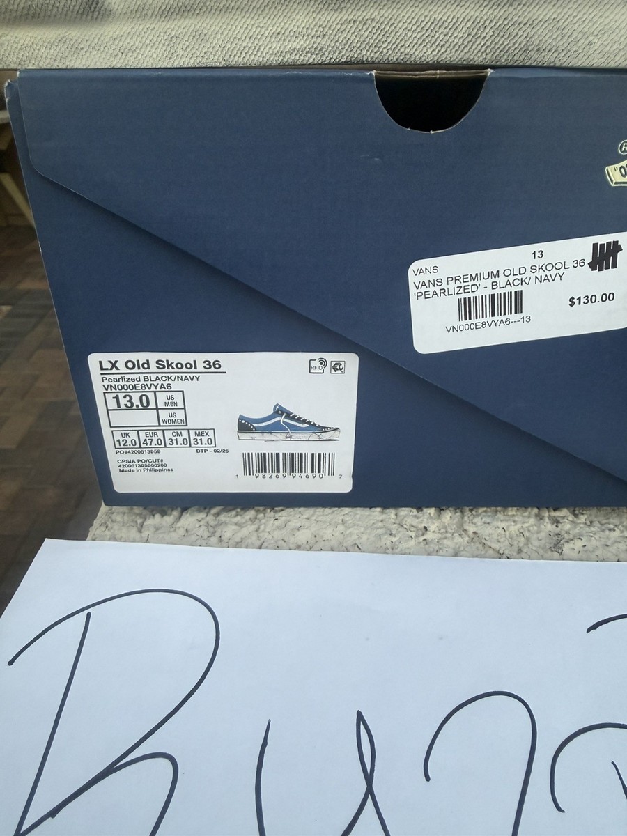 写真 Size 13 - Vans Old Skool 36 LX Pearlized Pack Black/Navy Blue