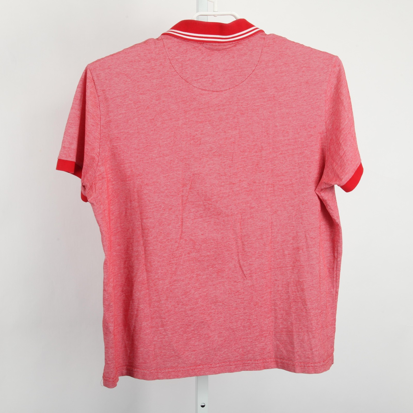 Lacoste Polo Shirt Mens 2XL Red Stripe Regular Fit Big Croc Logo Cotton Casual thumbnail 4