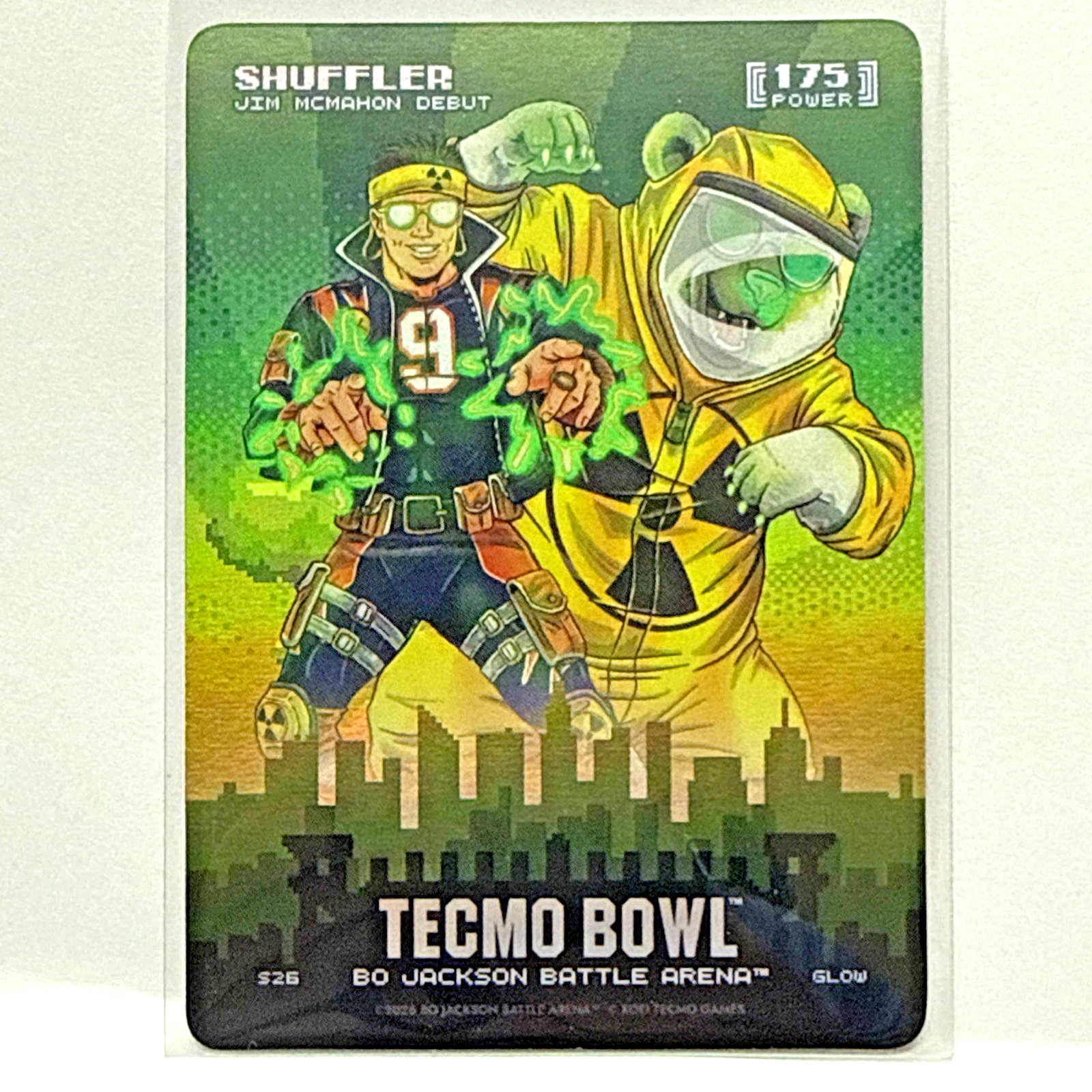Bo Jackson Battle Arena Tecmo Bowl Glow Skyline Shuffler 'Jim Mcmahon'