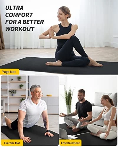 Extra Long Wide Yoga Mat for Women and Men - Non Slip Exercise Mat