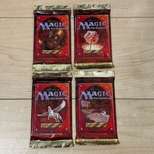 MTG Magic the Gathering 4th Edition Booster Pack Unopened 4 Pack Set