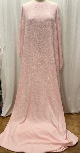 100 % Baumwolle Frottee in Pastell Rosa Hergestellt in den USA Stoff Meterware 46" breit - Bild 1 von 9