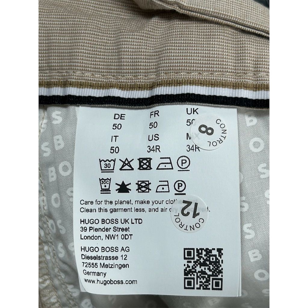 Hugo Boss Kane Men's Beige Chino Shorts Size 34 Pleated Front NEW thumbnail 6