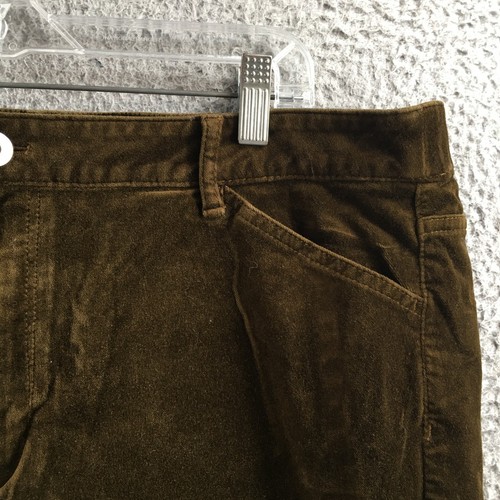 JJill Corduroy Pants Womens 18 Brown Mid Rise Button Front Zip Fly Cotton Blend - Picture 4 of 20