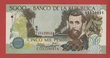 COLOMBIA  5000  PESOS  2006  PICK # 452h UNC.