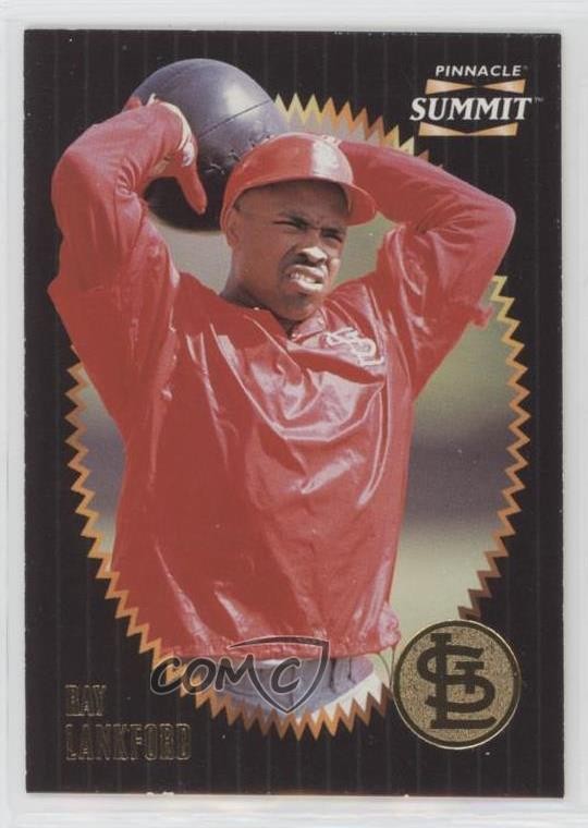 1996 Pinnacle Summit Ray Lankford #33 0b5
