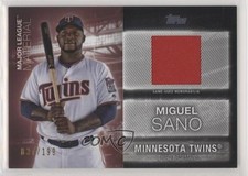 2020 Topps Major League Material Black 37/199 Miguel Sano #MLM-MSA 5dx