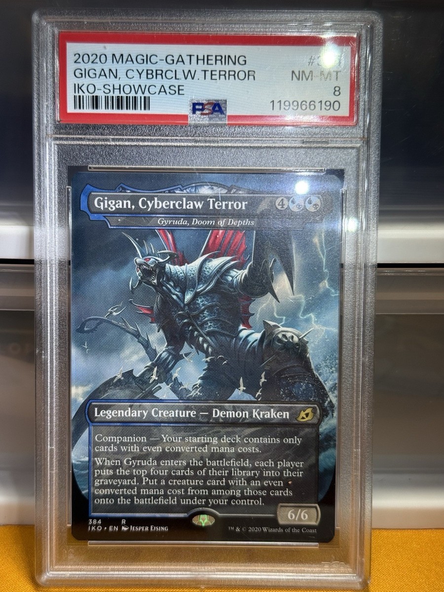 Magic: The Gathering Gigan Cyberclaw Terror Ikoria Borderless Art PSA 8  NM-MINT | eBay