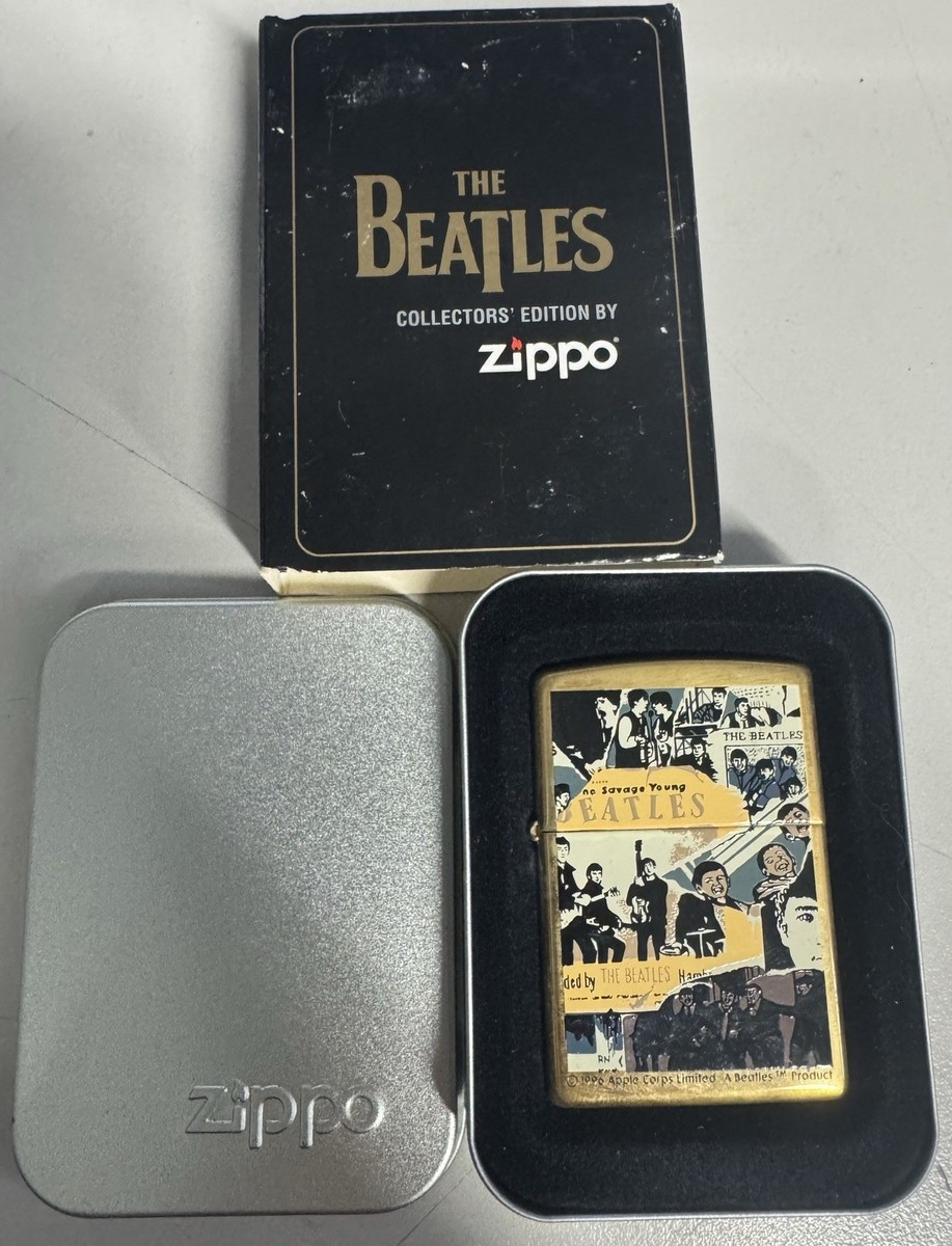 ZIPPO 1997 THE BEATLES ANTHOLOGY BRASS LIGHTER SEALED IN BOX 90H