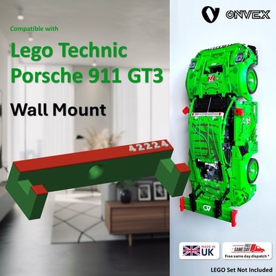 Wandhalterung für Lego Technic 42224 Porsche 911 GT3 R Rexy AO Auto Halter Halterung