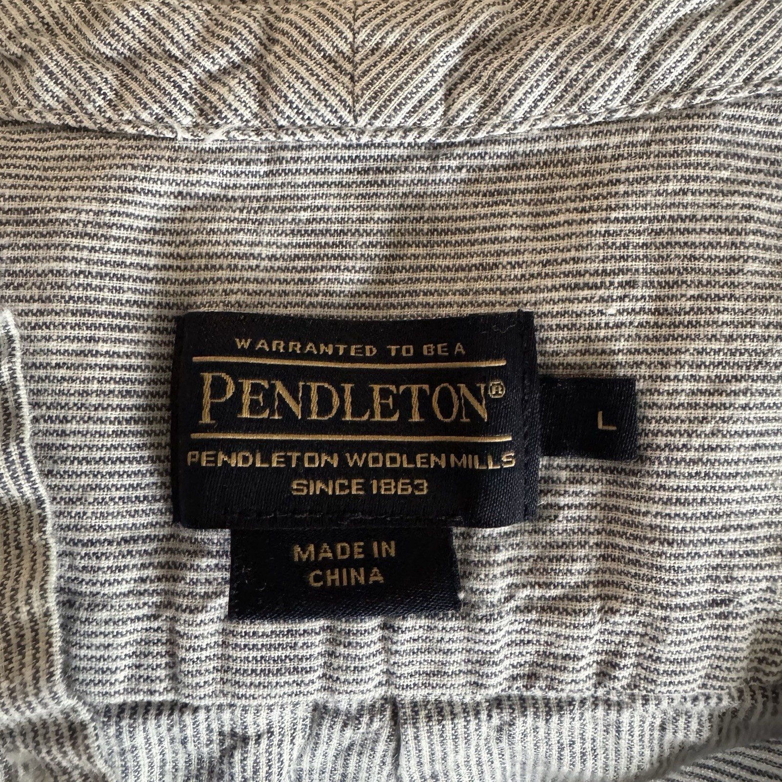 Pendleton Striped Sleeveless Button-Front Top Siz… - image 6