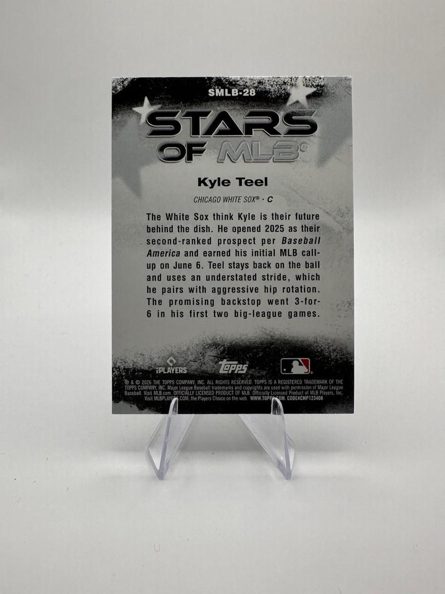 2026 Topps Stars of MLB Kyle Teel RC Rainbow Foil White Sox SMLB