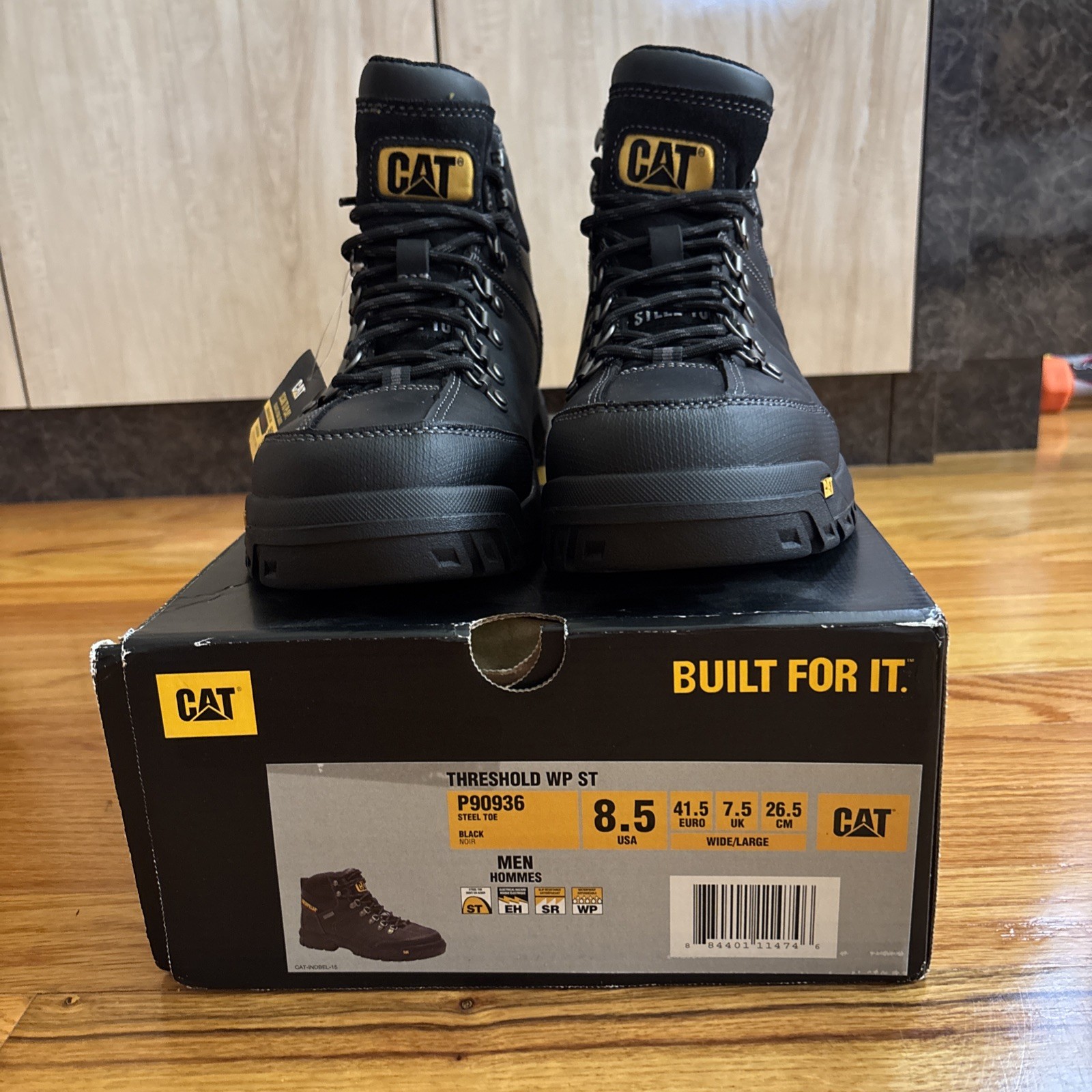 Caterpillar Men's Threshold Waterproof Steel Toe Work Boot - P90936 8.5 USA