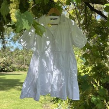 ZARA White Babydoll Mini Dress 🤍✨ | Size M