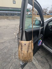 Native American Beaded Leather Purse