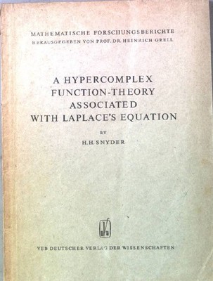 A hypercomplex function-theory associated with Laplace's equation. Mathematische