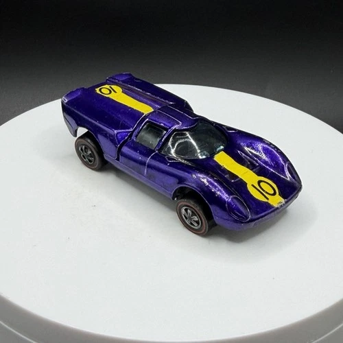Vintage Hot Wheels Redline Lola GT70 Purple US - Excellent Condition!