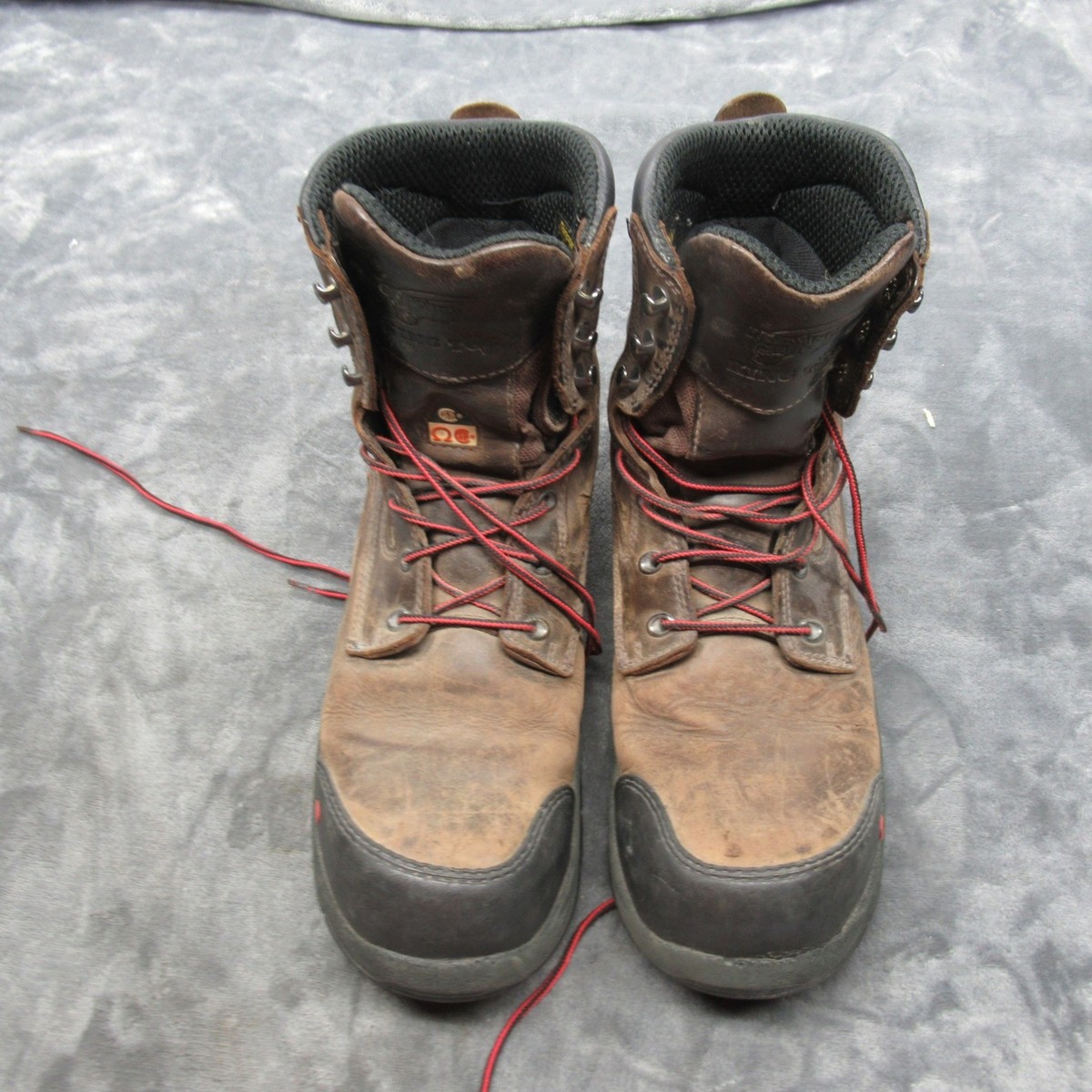 Red Wing Mens Boots 11 D Brown Safety Toe Work Lace Up  display picture 1
