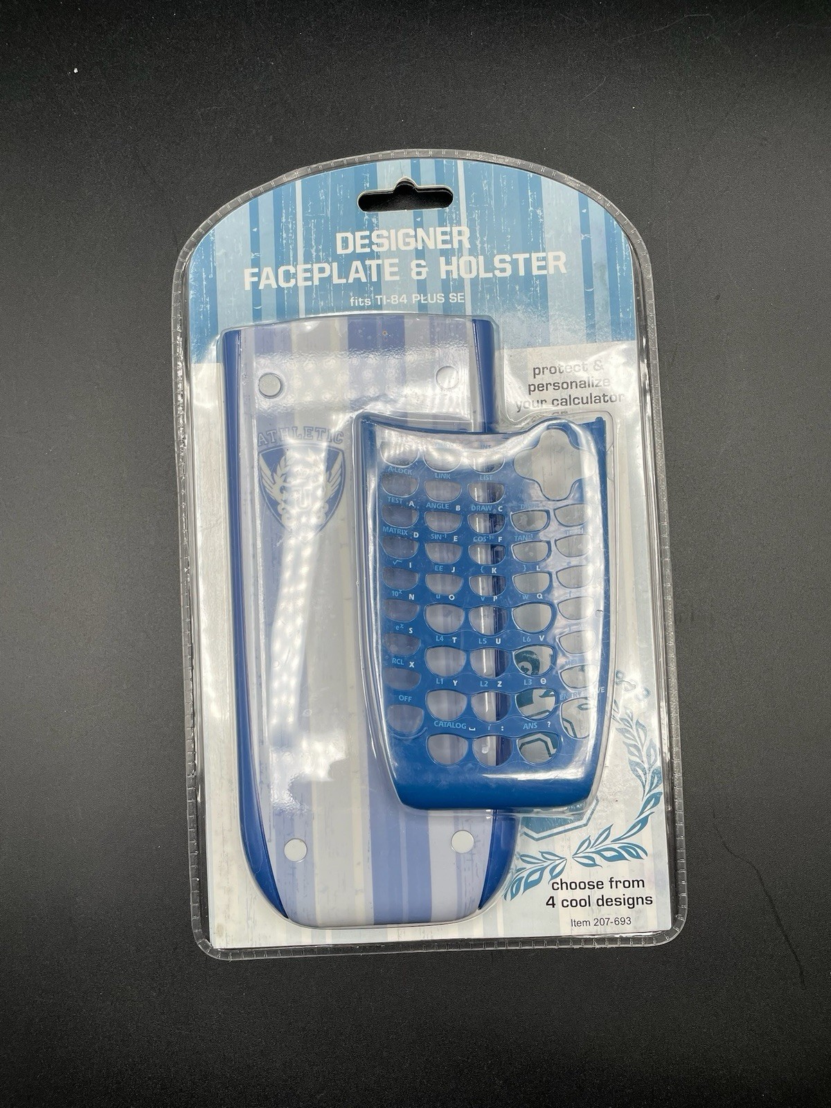 Tech Headquarters TI-84 Plus SE Faceplate & Holster NIB Blue And White