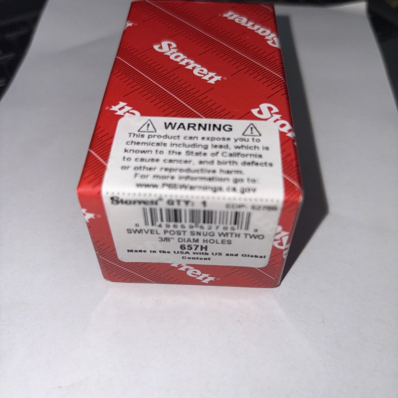LS Starrett No. 657H Swivel Post Snug Box (Box ONLY), U.S.A.