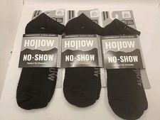 NEW Hollow Alpaca No-Show Socks 3 Pairs Black Large Men 10.5-13 Women 10.5-12