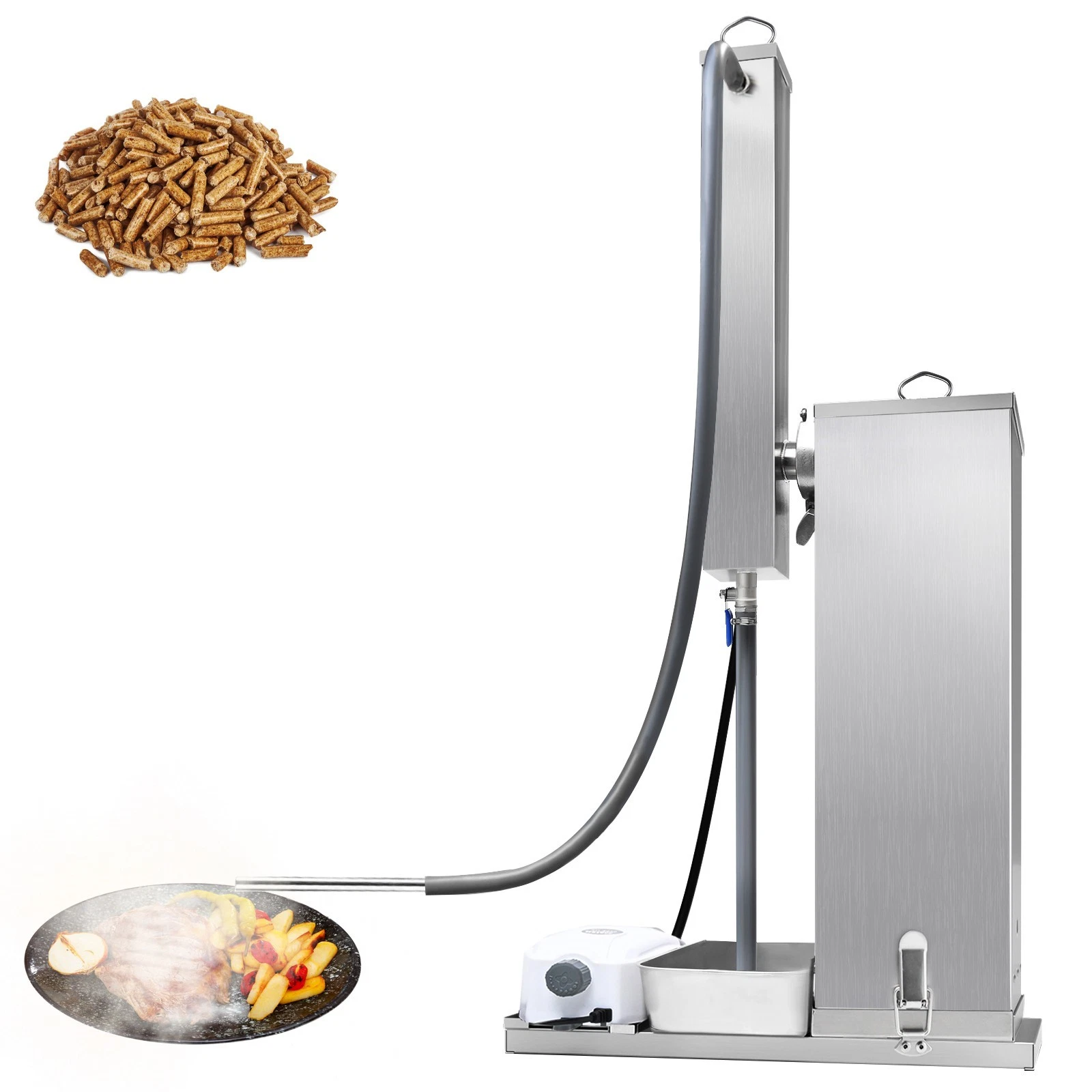 Hottoby Cold Smoke Generator 10L Stainless Steel Hot Smoker Pellet BBQ for Food