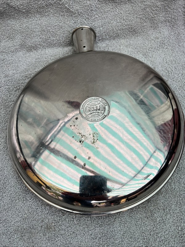 Antique Cello Chrome Hot Water Bottle