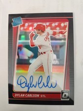 #'d/15 -2021 Dylan Carlson Rrs-dc Super Rare *BLACK* Auto #'d 11/15