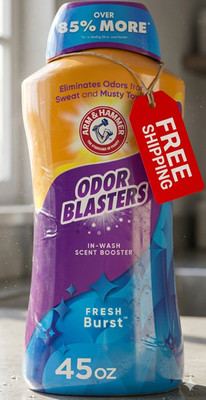ARM & HAMMER Odor Blasters In-Wash Scent Booster, Laundry Scent Booster Fresh B