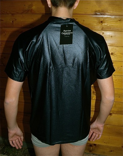 T-Shirt Zipped Lycra Gay catanzaro Size 1 (XS) Top Range New Label - Picture 3 of 3