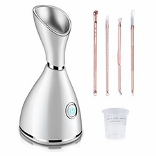 Nano Warm Mist Facial Deep Moisturizing Cleansing Pores Steamer With Acne Needle